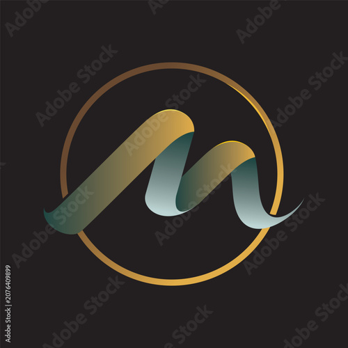 Vector logo of the letter M