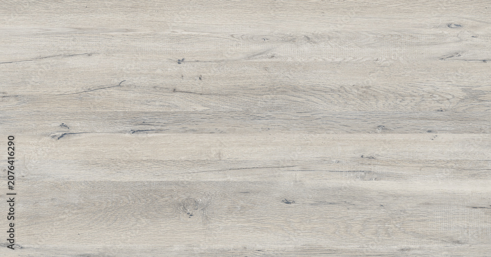 Fototapeta premium Light gray oak wood texture, weathered timber background with natural grain, rustic wooden floor surface for interior design and architectural visualization
