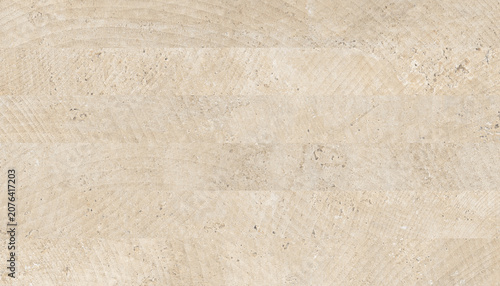 Cuadro en lienzo Beige travertine stone texture background, natural limestone marble surface with