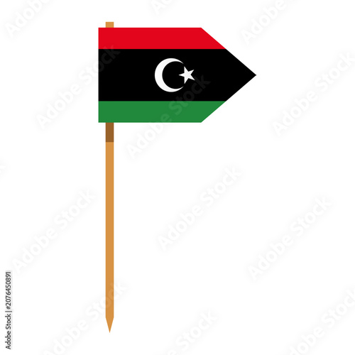 Cuadro en lienzo Libyan flag