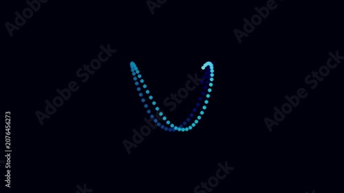 Abstract Blue Swirl: A mesmerizing digital swirl composed of tiny blue dots against a dark backdrop, creating a sense of motion and technological sophistication.