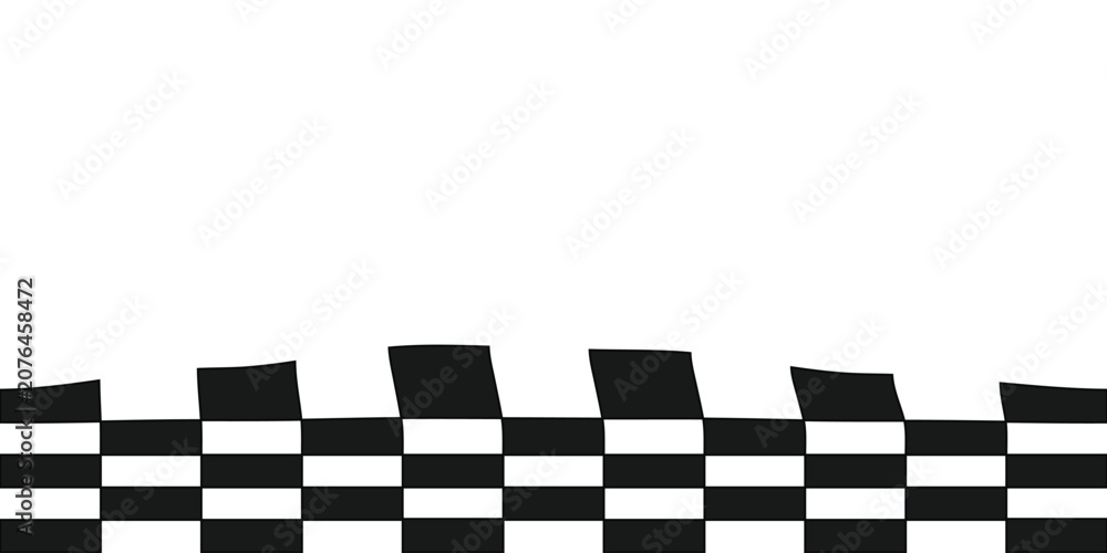 Obraz premium Abstract Monochrome Gradient Checkerboard Pattern