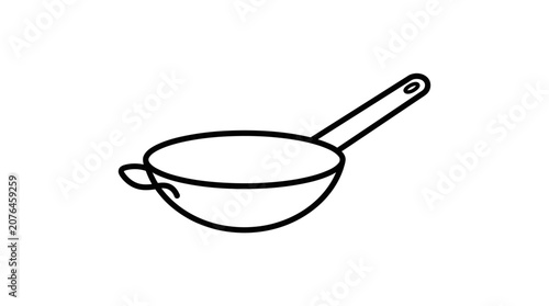 Принти на полотні Cooking pan with long handle.