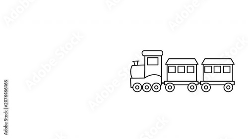 Modern train locomotive