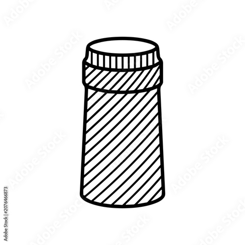 Detailed drawing of a bottle.