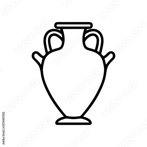Ancient Greek Style Earthenware Vessel.