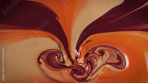 Luxury Abstract Gradient Background Flowing Liquid Color Transition Premium Orange Beige