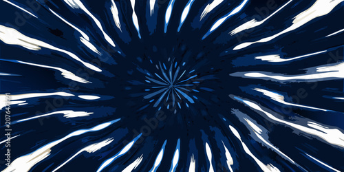 Fotografie Radial speed lines pattern with dark blue and white coloration