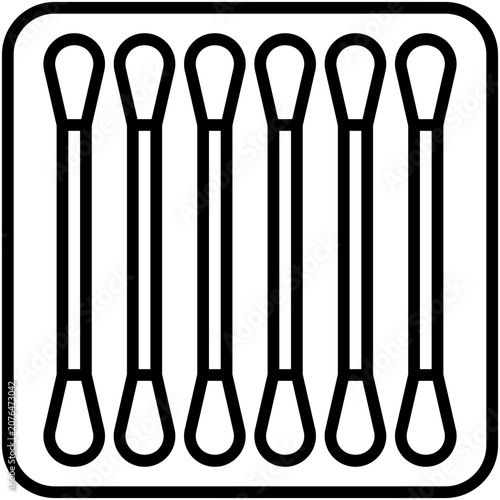 Cotton Swab Hygiene Cleaning Ear Bud Icon