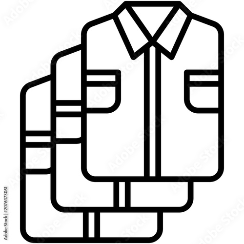Shirt Clothing Apparel Fashion T-Shirt Icon Vector