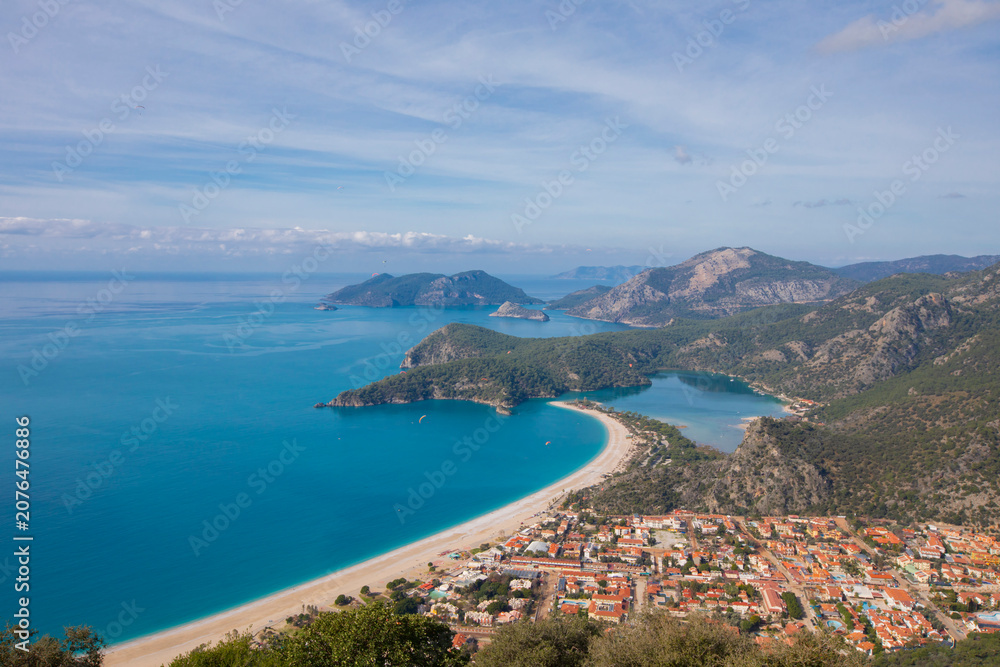 Obraz premium Aerial view of the Lycian Way