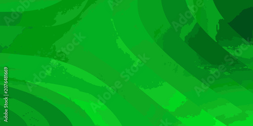 Tableau sur toile Green wavy pattern with flowing curves and varying shades