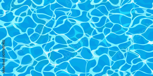 Water ripple pattern a seamless vector illustration in shades of blue