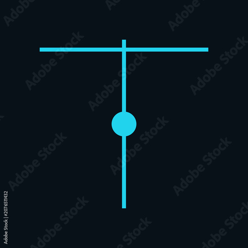 Abstract AI Circuit Diagram with Blue Lines on Dark Background
