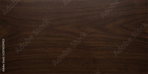 Abstract dark brown walnut plank wood texture background with natural grain and smooth hardwood surface for rustic interior decor