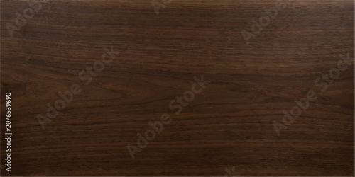 Premium walnut hardwood texture background with even horizontal grain and deep brown wood surface for modern abstract interior design