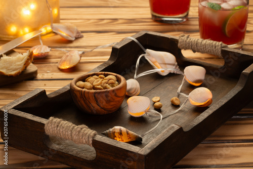 DIY - String lights made of seashells as a beautiful decoration for the summer party