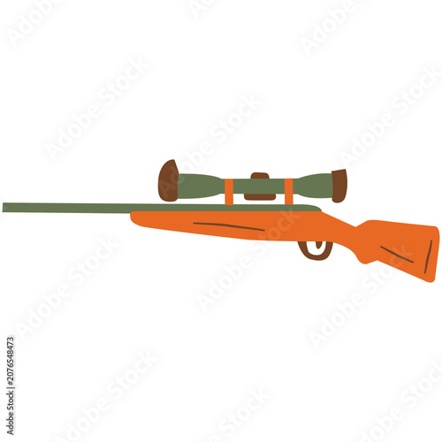 Foto Hunting Rifle Icon Illustration