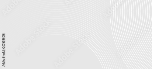 Fotografie Abstract white glowing geometric lines on gray background