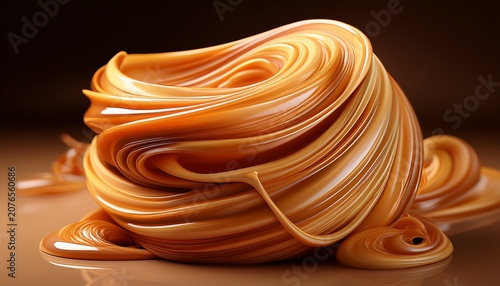 Silky Caramel Threads Perfect For Dessert Brands Bakery Ads