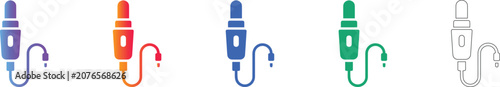 Medical Diagnostic Probe Icons