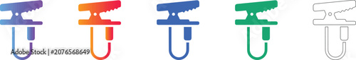 Medical Sensor Clip Icons