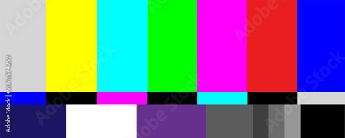 Foto Television test pattern of stripes