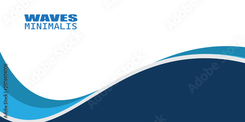 Blue and Cyan Gradient Layered Fluid Arcs on Plain White Base abstract vector