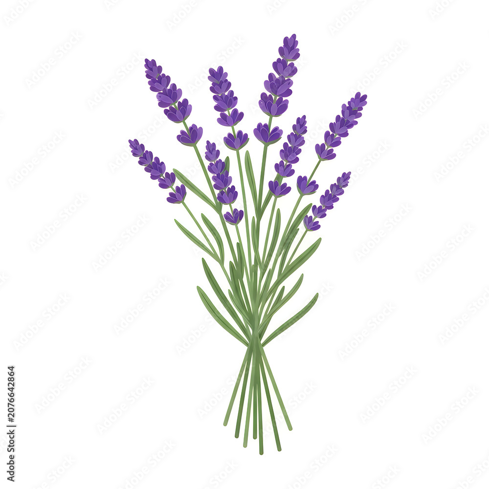 Obraz premium Purple lavender flowers in a tall bunch