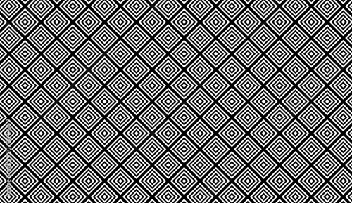 Black and white geometric diamond seamless pattern background