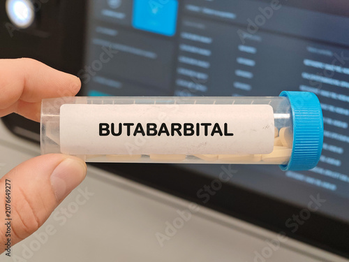 Foto BUTABARBITAL barbiturate sedative hypnotic for insomnia and sedation tablets in