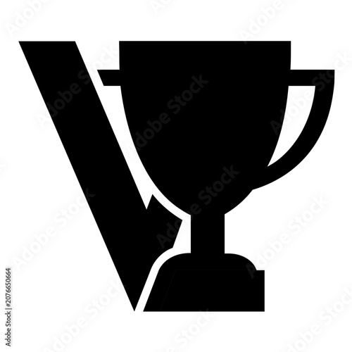Clean flat vector line icon featuring an expressive victory pose, suited for sports triumphs, personal success, rewards, and motivational layouts.