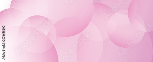Quadro su tela Fluid pink gradient shapes composition