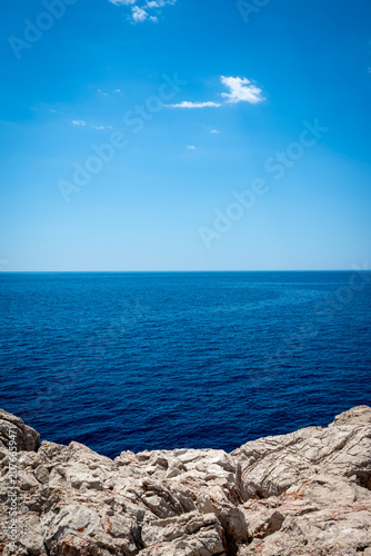 Foto Seascape at Lokrum island an uninhabited nature reserve located off the coast of