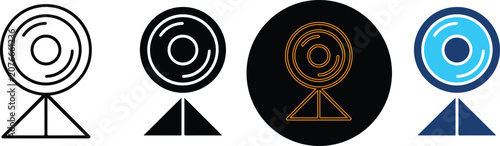 Φωτογραφία A collection of four distinct webcam icons with different styles