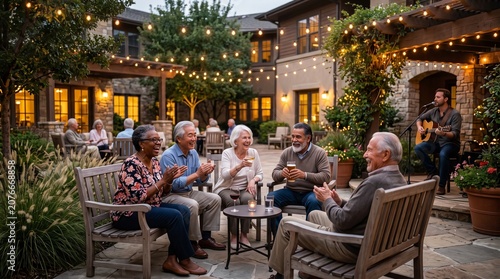 Vibrant Evening Gathering