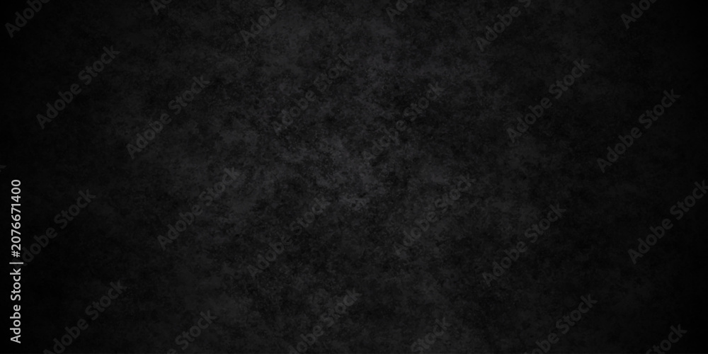 Fototapeta premium Distressed dark black old wall paper grunge background. black blackboard chalkboard texture. black concrete wall texture vintage grunge charcoal rough, distress backdrop background.