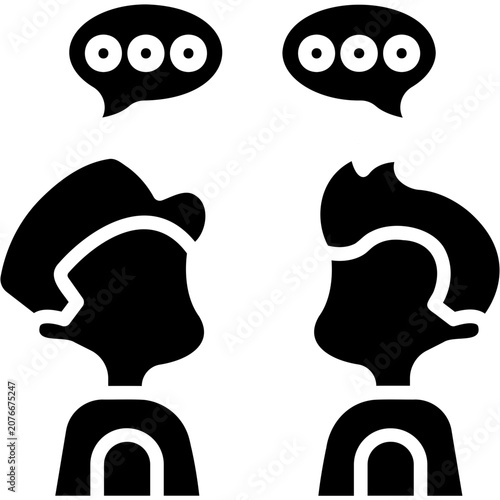 Cuadro en lienzo Social Skill Icon