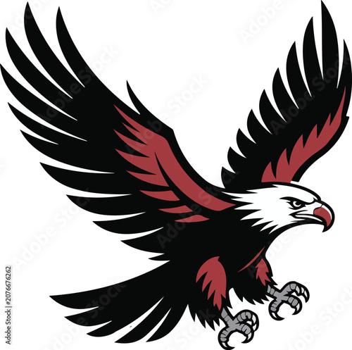 Majestic Eagle In Powerful Midair Hunting Display