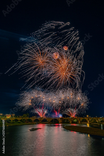 New Year 2027 fireworks celebration in Badajoz