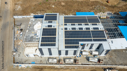Photography Warehouse Rooftop Solar Panels Drone Shot
Industrial Solar Panel Installation Ae