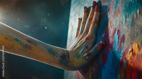 Woman Painter Hands