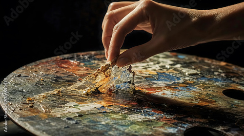 Woman Painter Hands