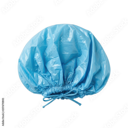 Blue water bubble ball floating in air isolated on white background vector illustration isolated on transparent background