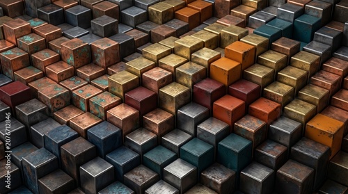 abstract background of colorful squares