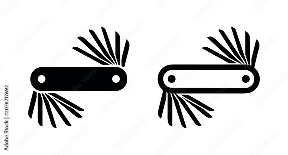 Foto Mechanical feeler gauge icon