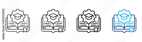 Obraz na plátně Module Icon Different Style Outline Collection Set Vector Illustration