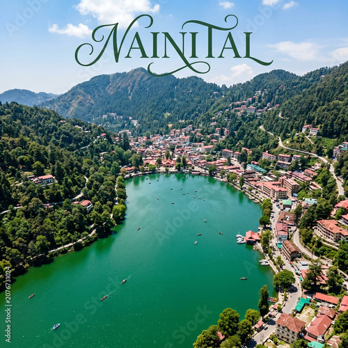 Nainital Lake Aerial View -...