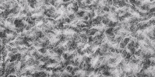 Konstfotografi Fibrous texture pattern grayscale close up of tangled strands and interwoven mat