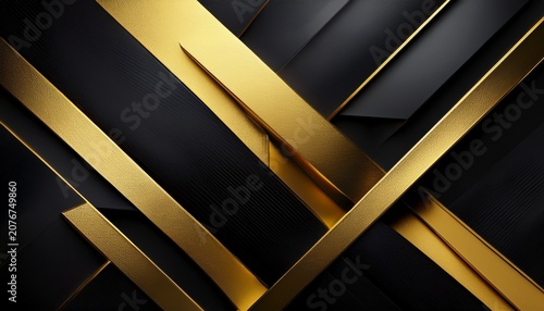 abstract black and gold geometric background with subtle texture